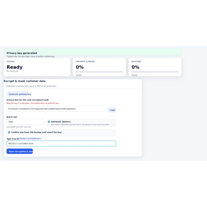 PH Customer Data Privacy – Secure Staging & Sandbox Testing