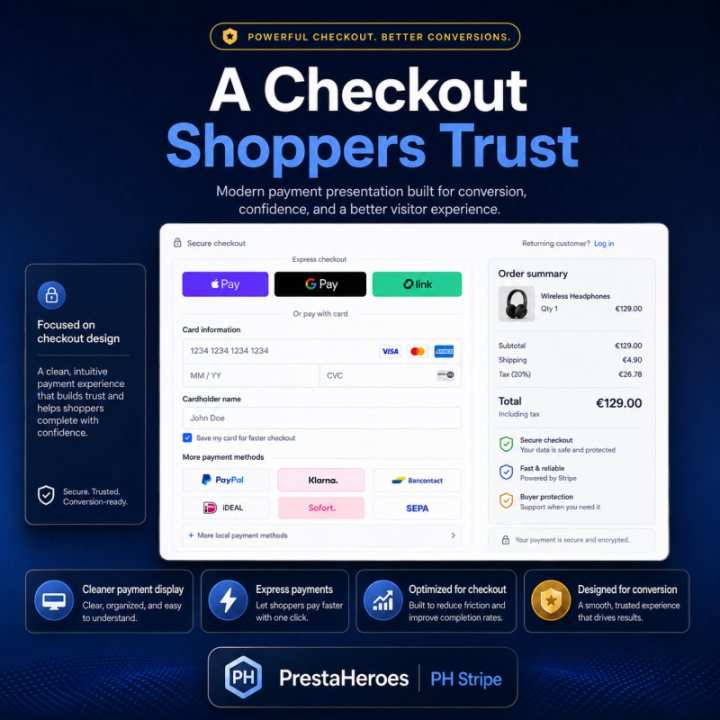 PH Stripe – Modern Stripe Payments for PrestaShop