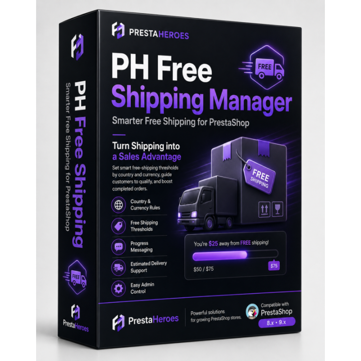 PH Free Shipping Manager for PrestaShop - Free Shipping That Sells