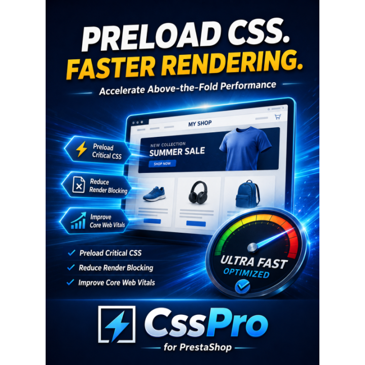 CssPro – Preload Critical CSS to Improve PrestaShop PageSpeed